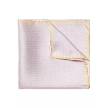 Шелковый нагрудный платок с геометрическим принтом Eton