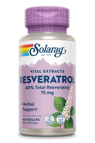 Solaray ресвератрол -- 60 вегетарианских капсул Solaray