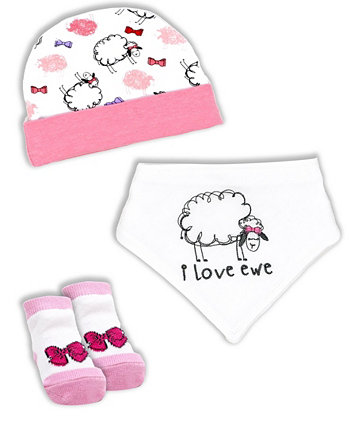 Baby Boys and Girls Sheep Accessory, 3 Piece Set Tendertyme