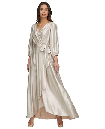 Женское платье с металлизированной текстурой и искусственным запахом DKNY