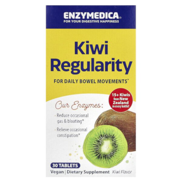 Kiwi Regularity, Киви, 30 таблеток Enzymedica