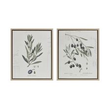 Madison Park Kalamata Branches Neutral Framed Canvas 2-Piece Set Madison Park