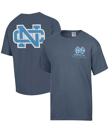 Мужская футболка с потертостями из стали North Carolina Tar Heels в винтажном стиле с логотипом Comfortwash