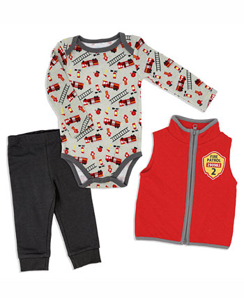 Боди, брюки и жилет для маленьких мальчиков, комплект из 3 предметов Baby Mode