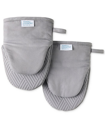 Basics Silicone Basketweave Mini Oven Mitts, Set of 2 Town & Country Living