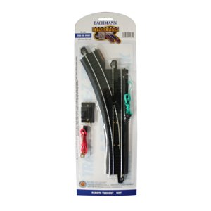 Bachmann Trains HO Scale Remote Turnout Left Train Track Accessory (1/Card) Bachmann Trains