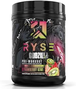 RYSE Up Supplements Noel Deyzel x Godzilla Pre Workout | Intense Pumps, Energy, & Focus | Citrulline & Beta Alanine | 400mg Total Caffeine | 40 Servings (Порции) (BlackBerry Lemonade) RYSE Up Supplements