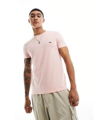 Lacoste logo T-shirt in light pink Lacoste