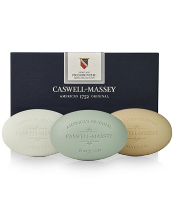 3 шт. Подарочный набор президентского мыла для ванн Heritage Caswell Massey