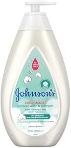 Johnson's Baby CottonTouch Newborn Baby Wash & Shampoo with No More Tears, 27.1 Fl Oz Johnson's Baby