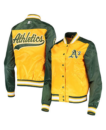 Женская золотая куртка Oakland Athletics The Legend Full-Snap Starter