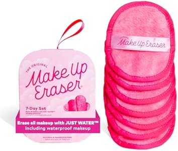 7-Day Set, Erase All Makeup with Just Water, Including Waterproof Mascara, Eyeliner, Foundation, Lipstick, Sunscreen, and More!, 7ct. MakeUp Eraser