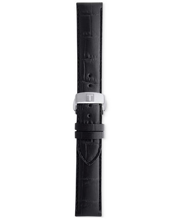 Official Interchangeable Black Leather Watch Strap Tissot