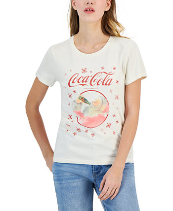 Женская футболка с круглым вырезом Coke Santa Snow Lucky Brand
