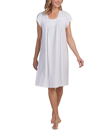 Women's Smocked Lace-Trim Nightgown Miss Elaine