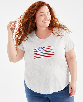 Plus Size Graphic T-Shirt, Created for Macy's Style & Co