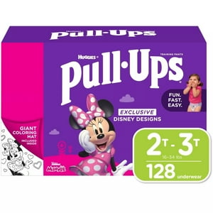 Huggies Pull-Ups Potty Training Pants for Girls 2T-3T 18-34 Pounds (128 Count) Huggies