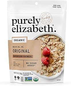 purely elizabeth Superfood Oats, Original, Amaranth, Quinoa Flakes, Flax Seeds, Chia Seeds,Gluten-Free, Non-GMO, 10oz (3 Ct.) (Pack of 2) Purely elizabeth.