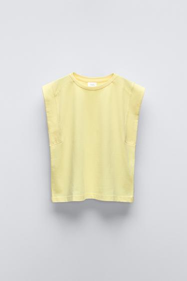  Майка ZARA PLAIN EYELASH T-SHIRT ZARA