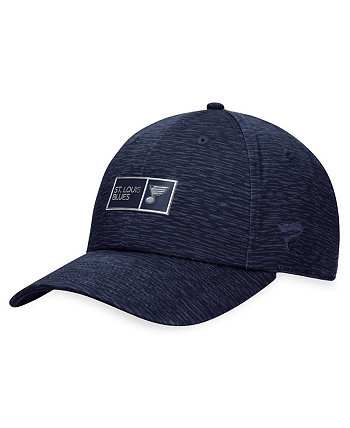 Branded Men's Navy St. Louis Blues Authentic Pro Road Adjustable Hat Fanatics