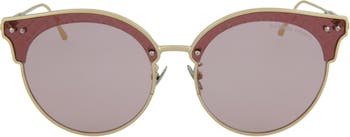 Солнцезащитные очки «кошачий глаз» 65 мм Bottega Veneta