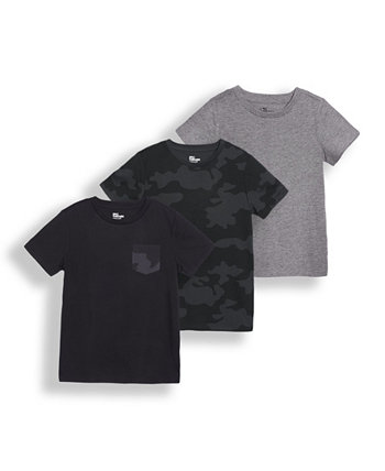 Комплект базовых футболок с короткими рукавами для маленьких мальчиков, набор из 3 шт. Epic Threads