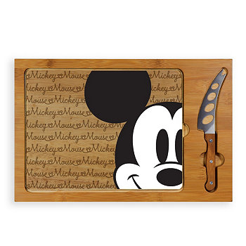 Стеклянная разделочная доска и ножи Toscana® by Disney's Mickey Mouse Icon Disney