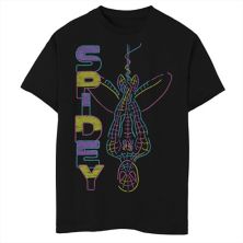 Boys 8-20 Marvel Spider-Man Spidey Neon Line Art Graphic Tee Marvel