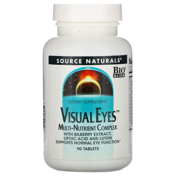 Visual Eyes, Multi-Nutrient Complex, 90 Tablets Source Naturals