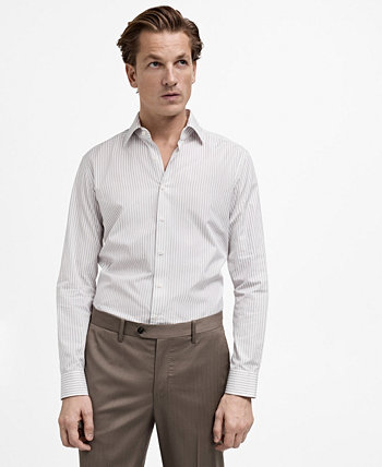 Men's Slim-Fit Striped Shirt Mango