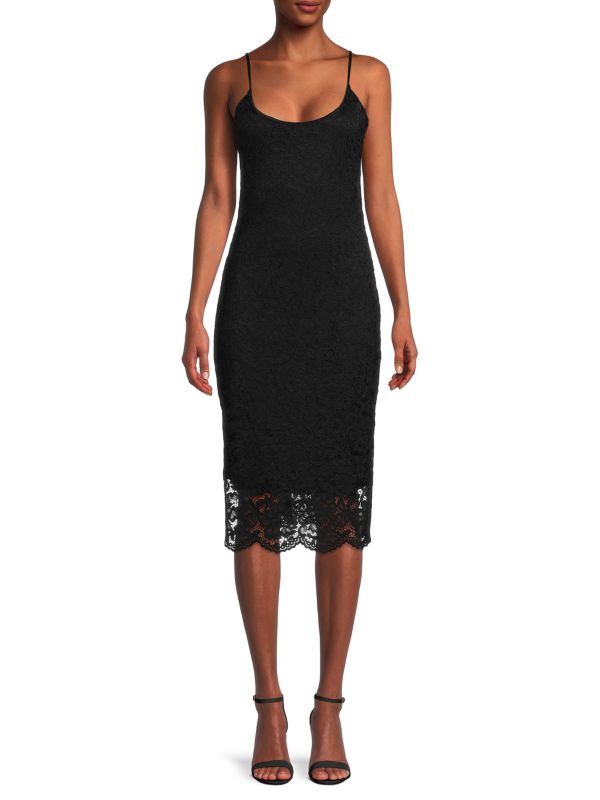 Кружевное платье-комбинация Donna Karan New York