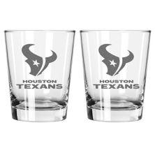 The Memory Company Houston Texans 2-Pack 15oz. Double Old Fashioned Glass Set The Memory Company