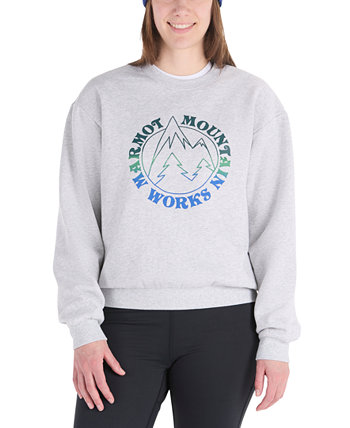 Women's Retro Mountain Boxy Crewneck Sweatshirt Marmot