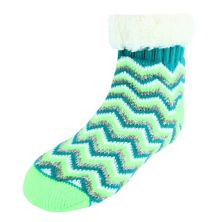 Girl's Novelty Patterned Slipper Sock With Sherpa Cuff (1 Pair) Polar Extreme