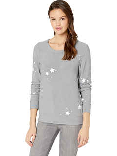 Уютный вязаный пуловер с длинными рукавами со звездами Chaser