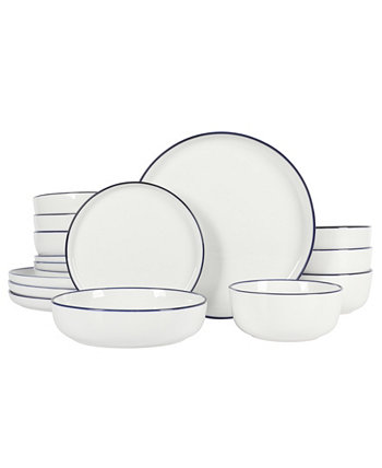 Oslo 16 Piece Dinnerware Set, Service for 4 Gibson Home
