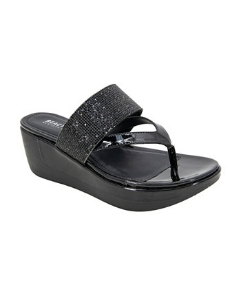 Women's Pepea Cross Jewel Wedge Sandals Kenneth Cole