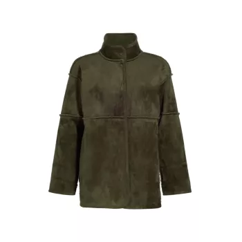 Куртка Albany из искусственной замши из шерпы Velvet by Graham & Spencer