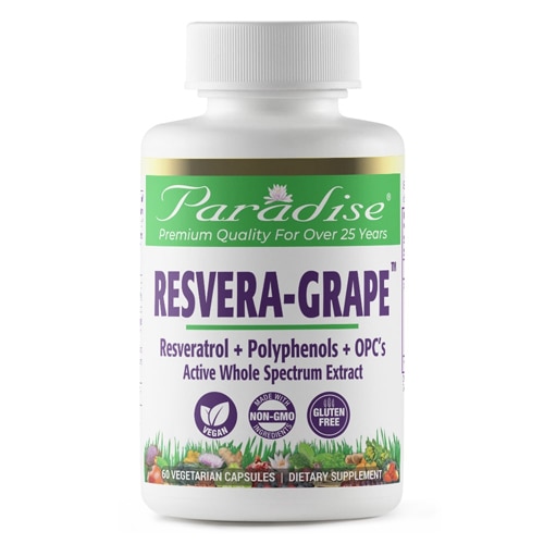 Med-Vita™ ResveraGrape™ -- 60 Vegetarian Capsules (Вегетарианские капсулы) Paradise Herbs