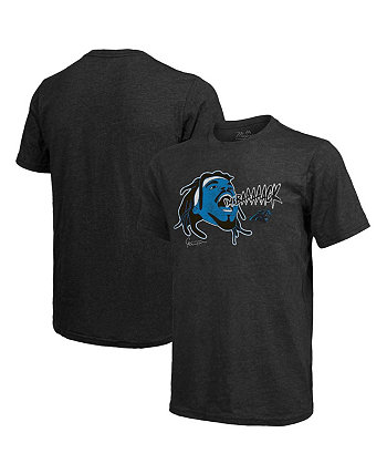 Мужская футболка с рисунком Threads Cam Newton Black Carolina Panthers Tri-Blend Player Majestic
