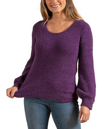 Женский облачный свитер с рукавами на пуговицах Laurie Felt - Los Angeles