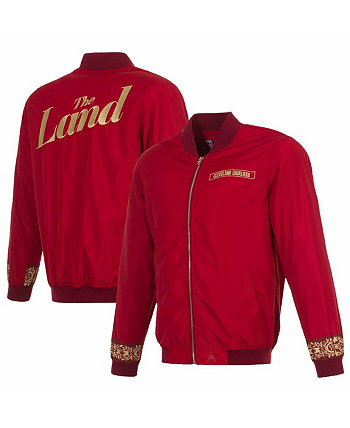 Мужская нейлоновая куртка-бомбер с молнией во всю длину Wine Cleveland Cavaliers 2023/24 City Edition JH Design