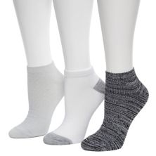 Комплект женских носков Cuddl Duds® из 3 укороченных носков в диагональную рубчиковую строчку Tulip Stitch Cuddl Duds