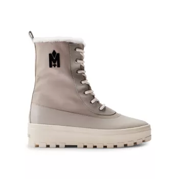 Shearling-Lined Lug-Sole Boots Mackage