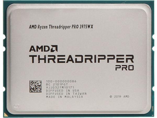 Процессор AMD Ryzen Threadripper PRO 3975WX, 32 ядра, 3,5 ГГц, Socket sTRX4, 280 Вт, 100-000000086, для настольных ПК AMD