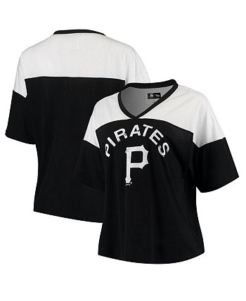 Женская черная футболка Pittsburgh Pirates All World с v-образным вырезом G-III Sports by Carl Banks