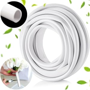 Nuanchu 35 ft Flexible PVC Pipe for Artificial Flowers Flexible Pipe Tubing Stem Long Flower Tube Craft Tube for Bundling Flower Stems, Floral Arrangement DIY Arts Craft (16 mm) Nuanchu