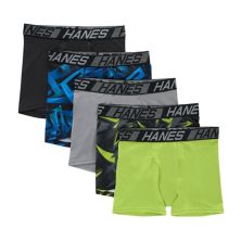 Комплект из 5 спортивных трусов-боксеров Hanes® X-Temp для мальчиков 6–20 лет Hanes