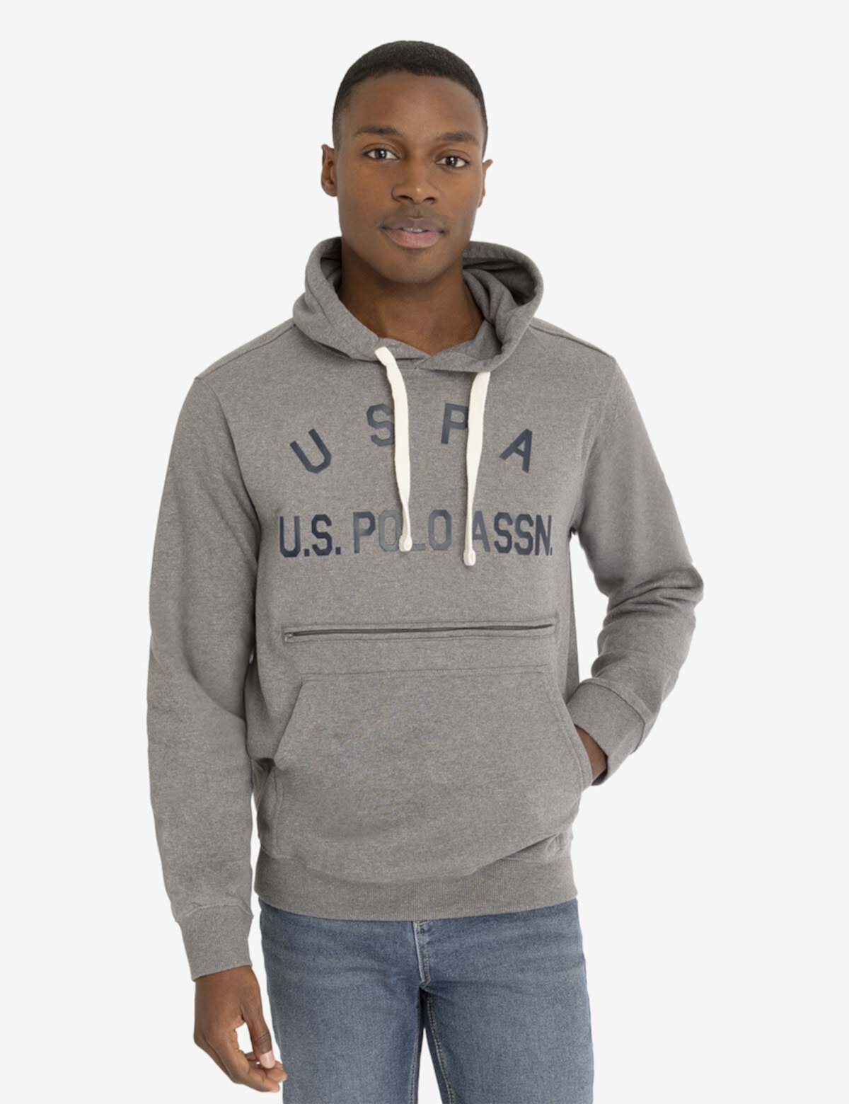 Флисовый пуловер с капюшоном USPA U.S. POLO ASSN.