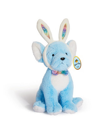 Cheers 4 Ears French Bulldog  12 Plush  Cuddly Stuffed Animal with Wearable Bunny Ears  Ultra-Soft Fur FAO Schwarz